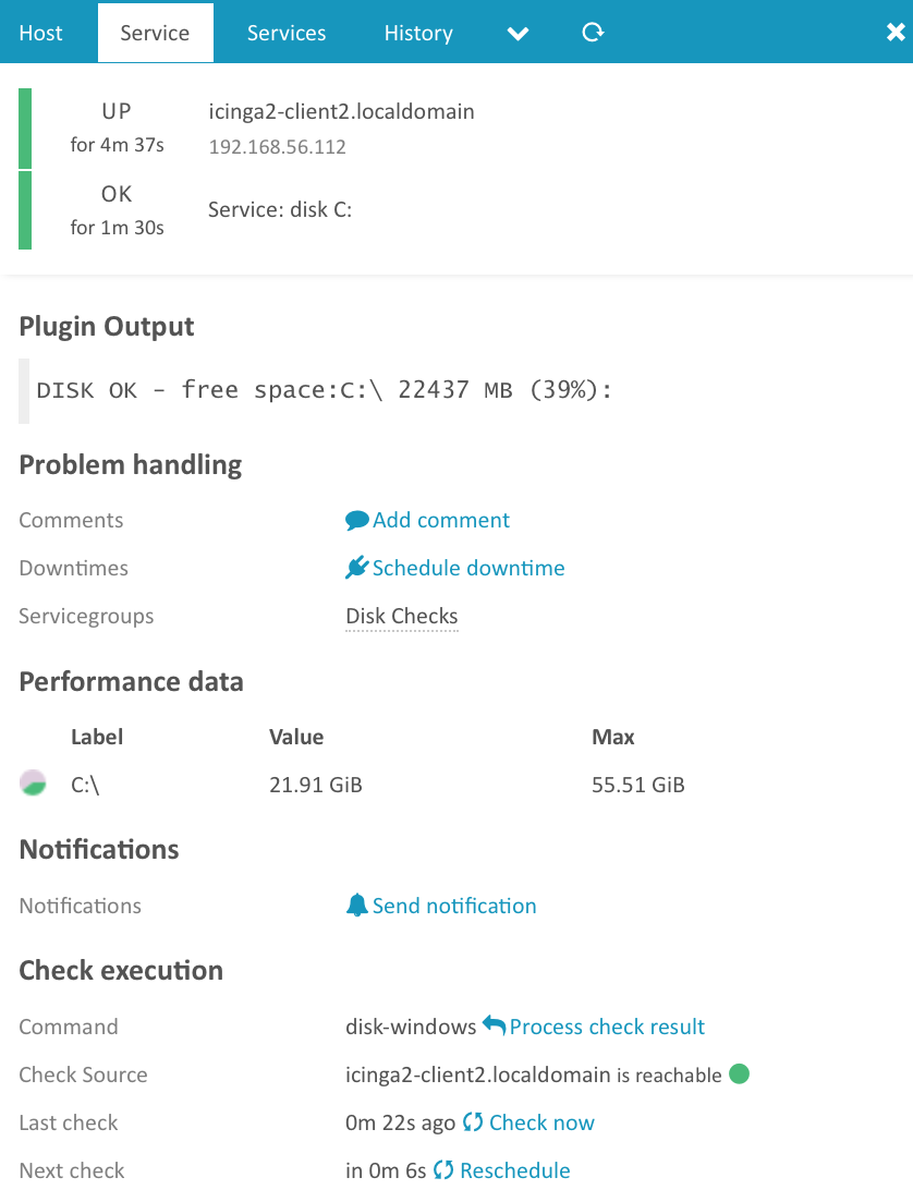 Icinga 2 Client Windows